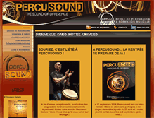 Tablet Screenshot of percusound.com